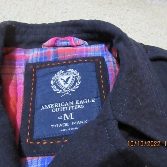 American Eagle Navy Pea Coat - Medium - Picture 3 of 6